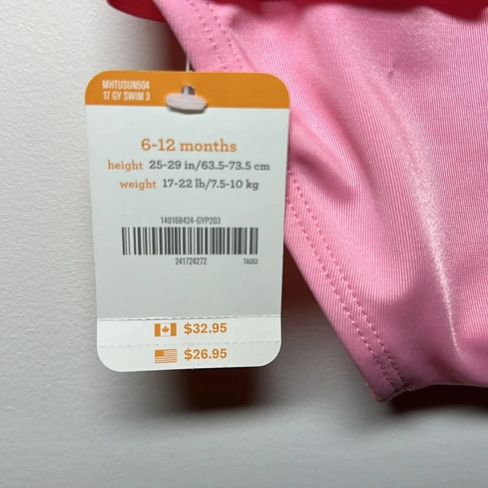 NWT Gymboree baby girl bathing suit 6-12months parrot